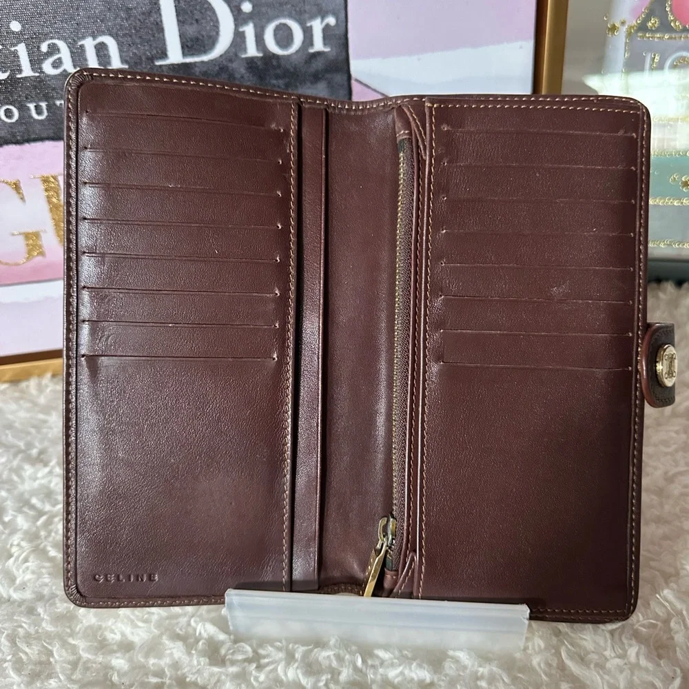 Ultra Rare Celine Denim Popularity Macadam Long Wallet Japan Exclusive - Picture 9 of 12